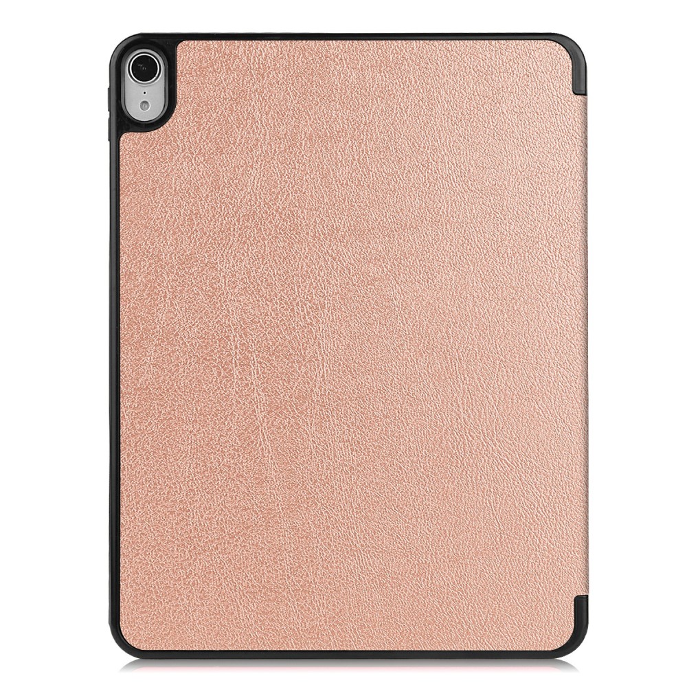  iPad Air 2026-2020 Fodral Tri-Fold Litchi Roséguld