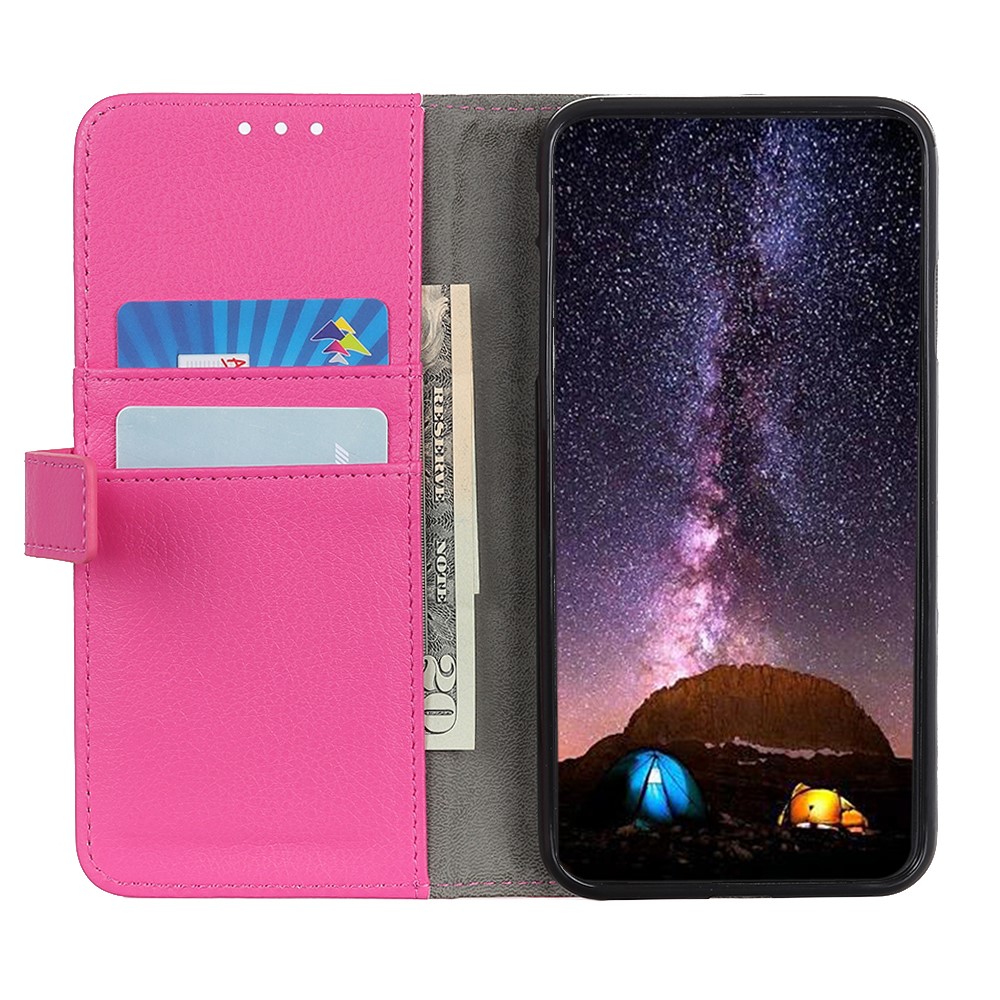  Samsung Galaxy S10E Litchi Fodral - Rosa