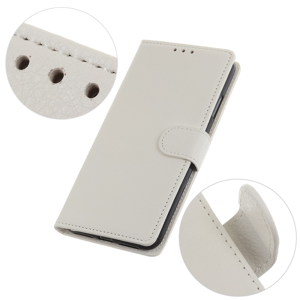  Xiaomi Redmi 9 - Litchi Fodral - Vit
