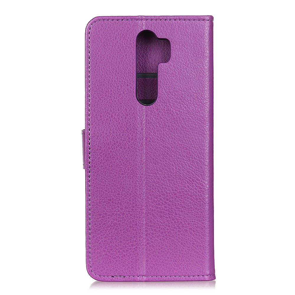  Xiaomi Redmi 9 - Litchi Fodral - Lila