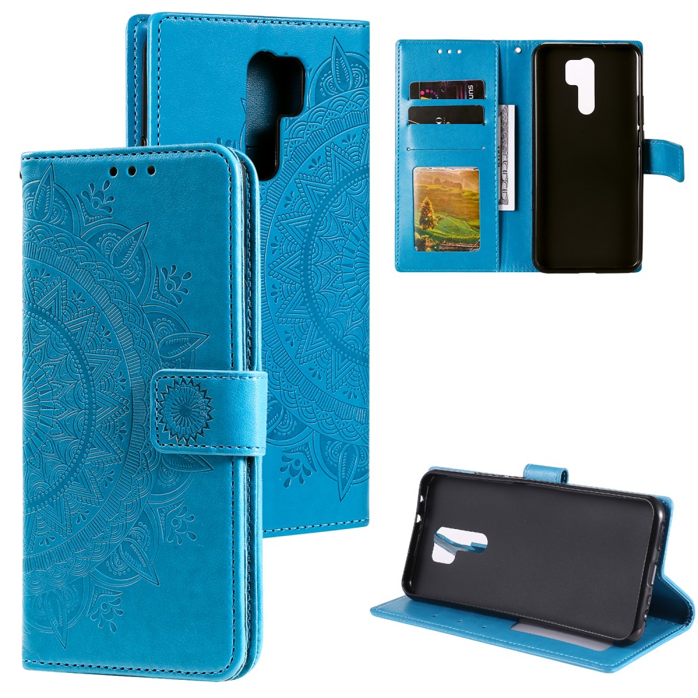  Xiaomi Redmi 9 - Mandala Fodral - Blå