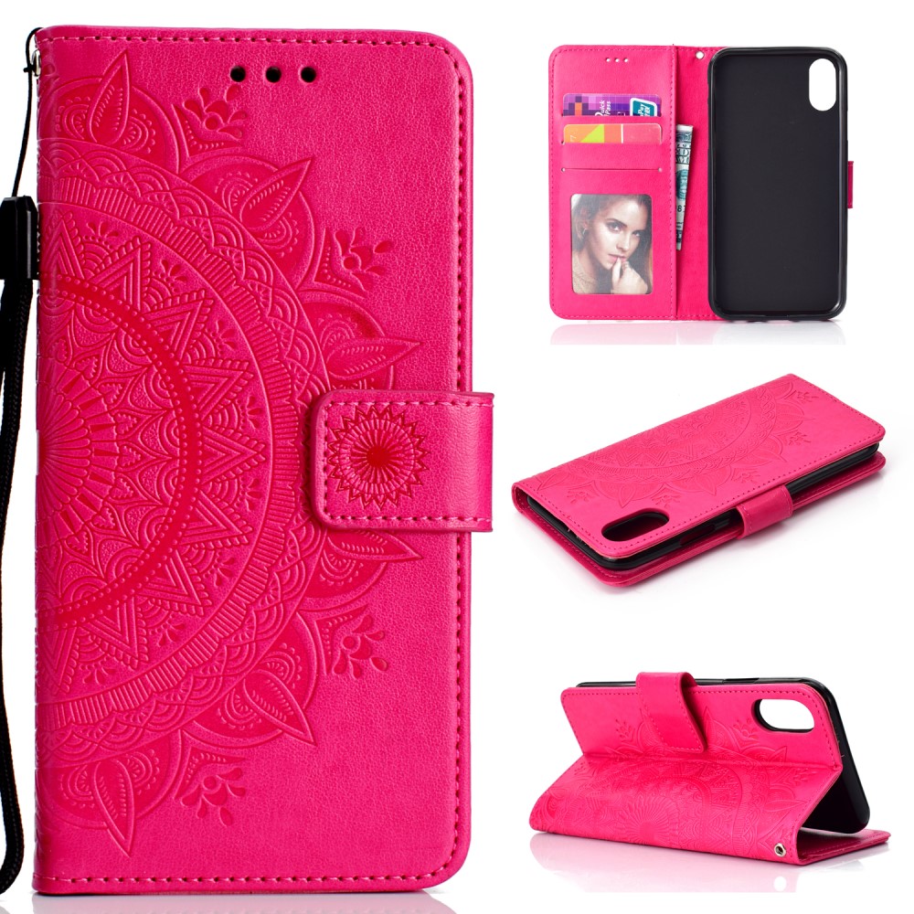 Xiaomi Redmi 9A - Mandala Fodral - Rosa