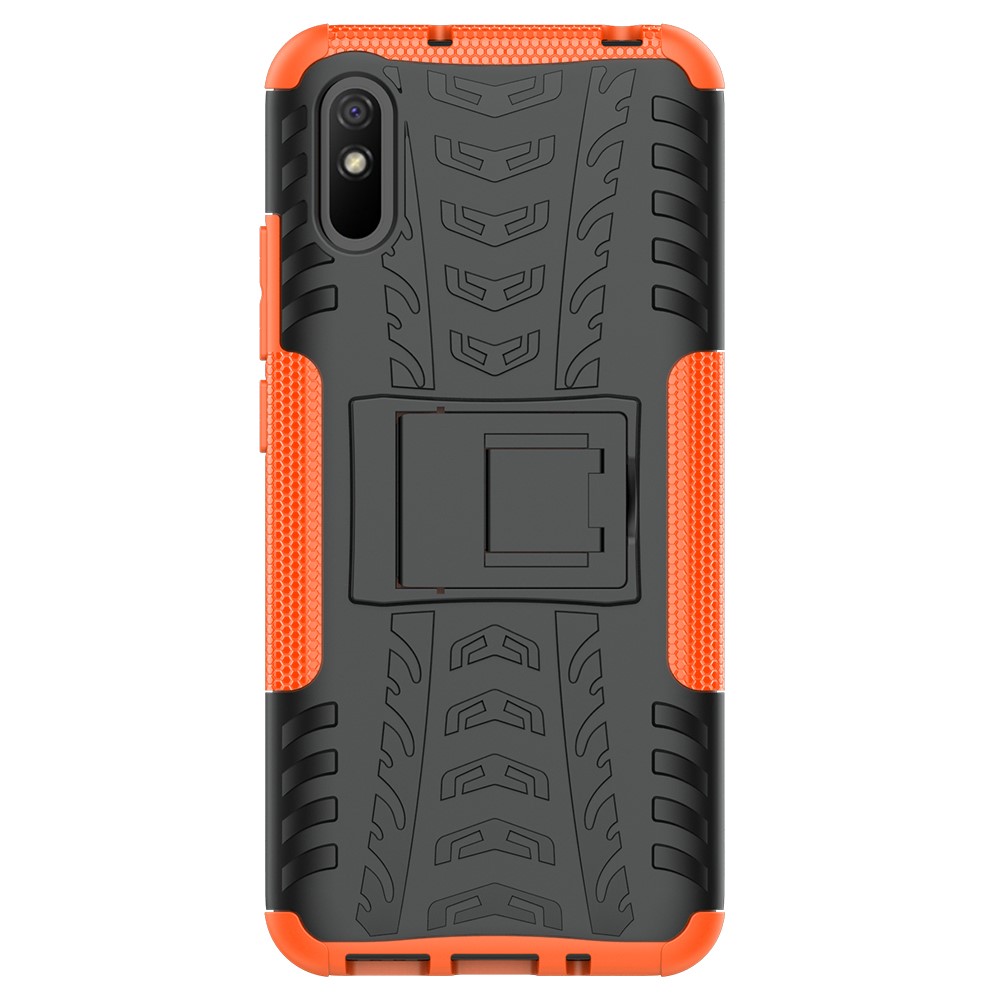  Xiaomi Redmi 9A - Stöttåligt Skal med Stöd - Orange