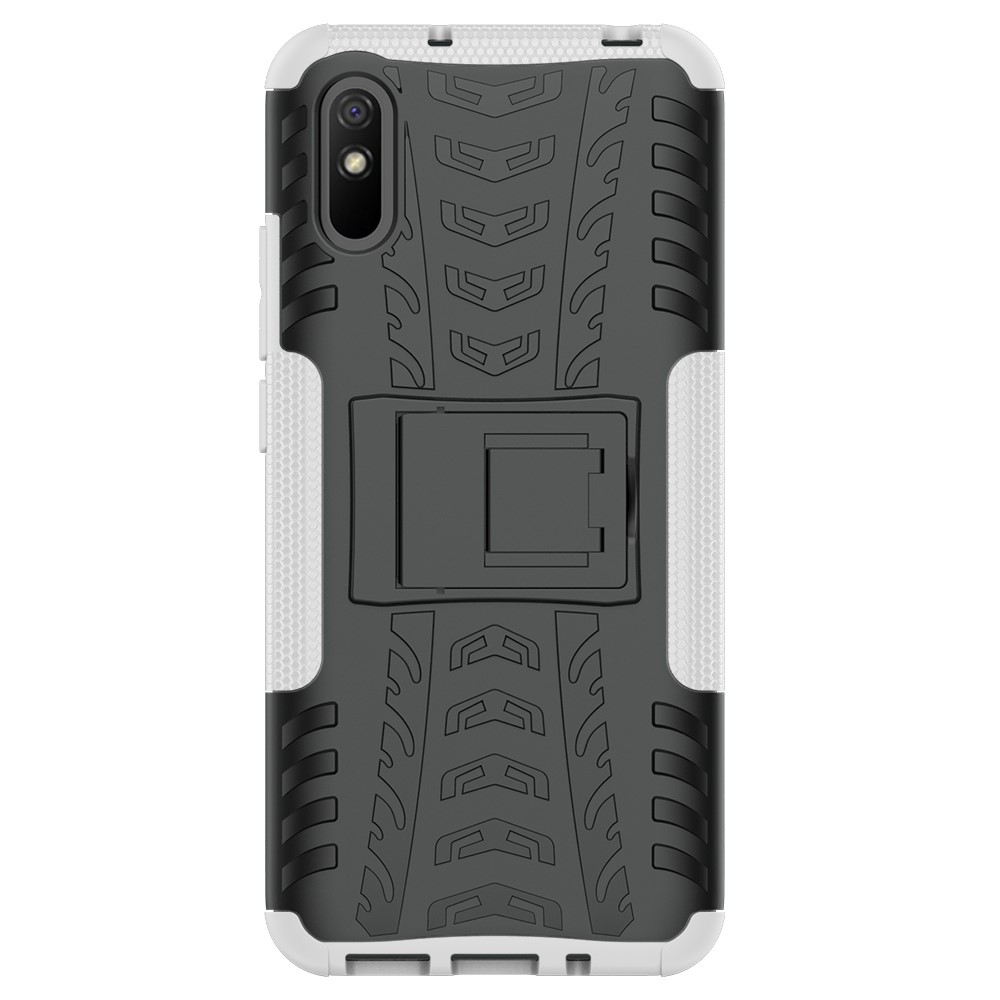  Xiaomi Redmi 9A - Stöttåligt Skal med Stöd - Vit