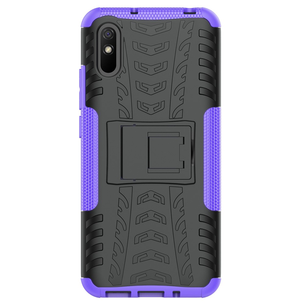  Xiaomi Redmi 9A - Stöttåligt Skal med Stöd - Lila