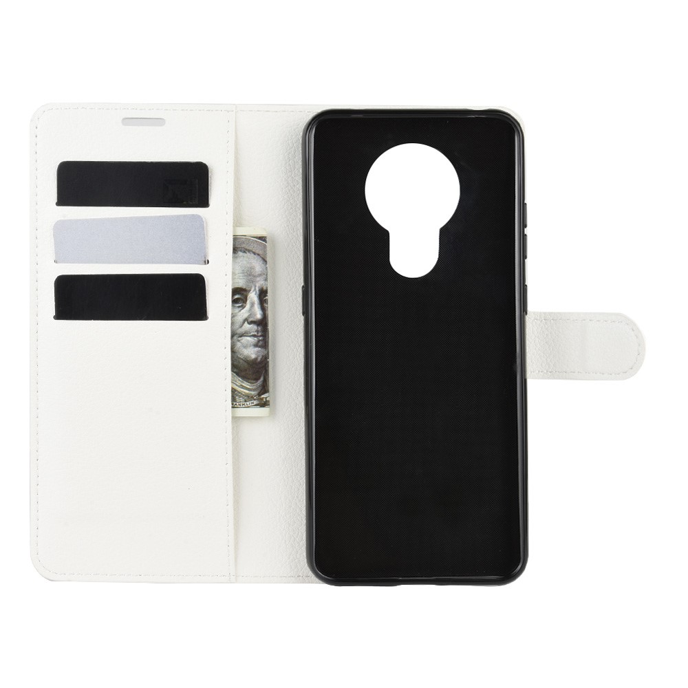  Nokia 5.3 - Litchi Plånboksfodral - Vit