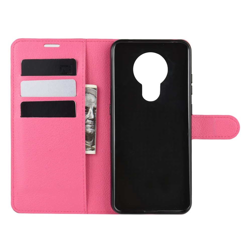  Nokia 5.3 - Litchi Plånboksfodral - Rosa