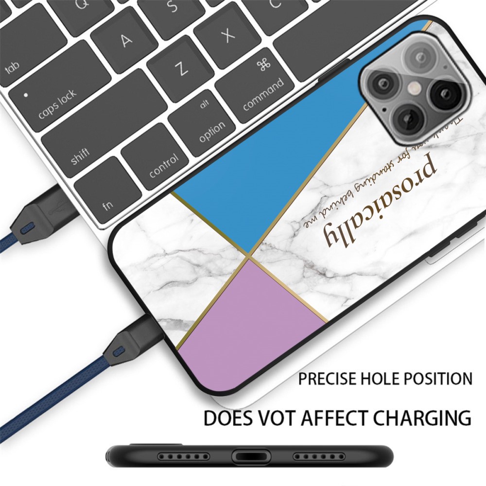  iPhone 12 / 12 Pro - Marmor TPU Skal