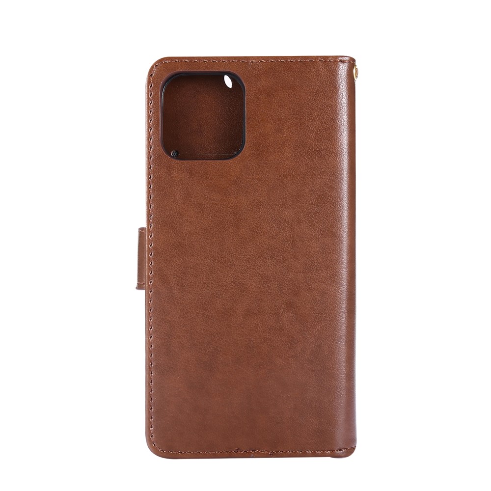  iPhone 12 / 12 Pro - Flower Fodral - Brun