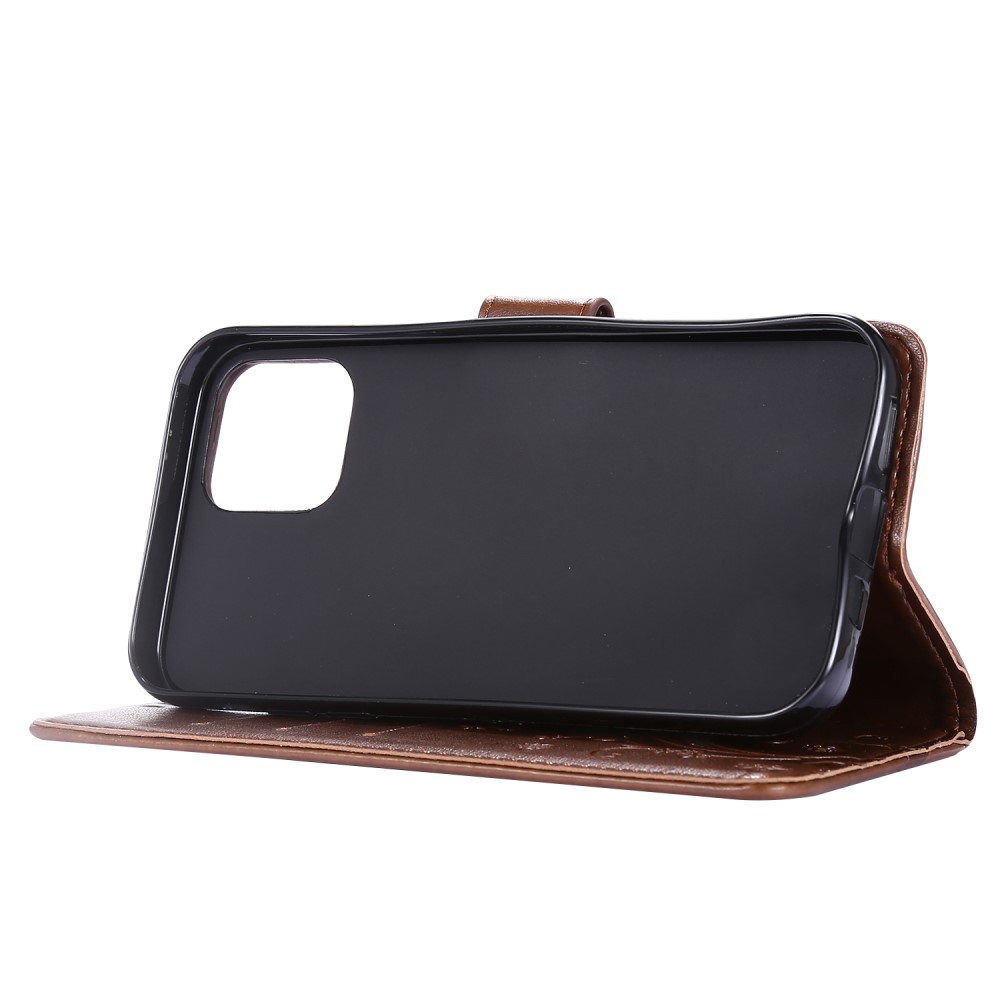  iPhone 12 / 12 Pro - Flower Fodral - Brun