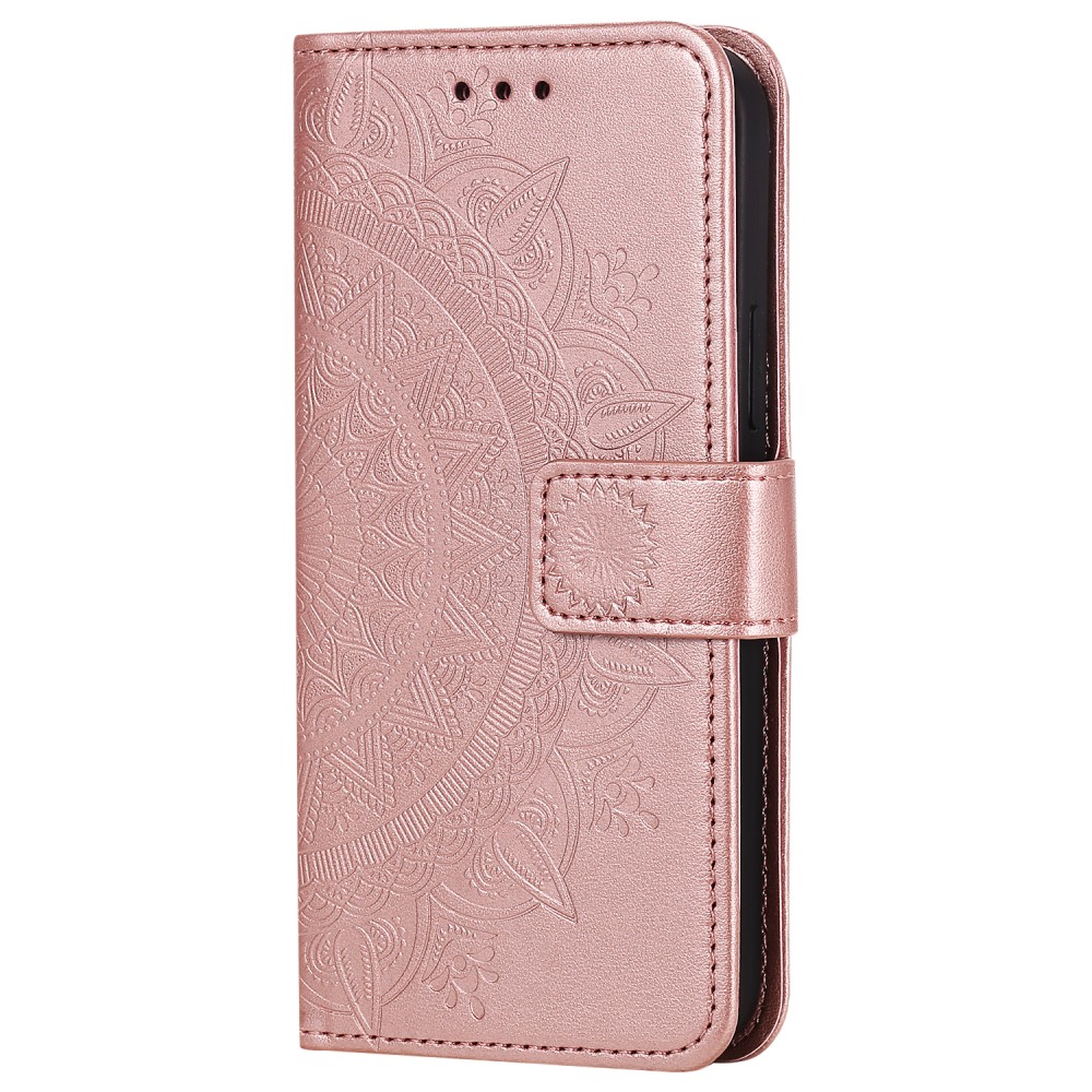  iPhone 12 / 12 Pro - Mandala Fodral - Roséguld
