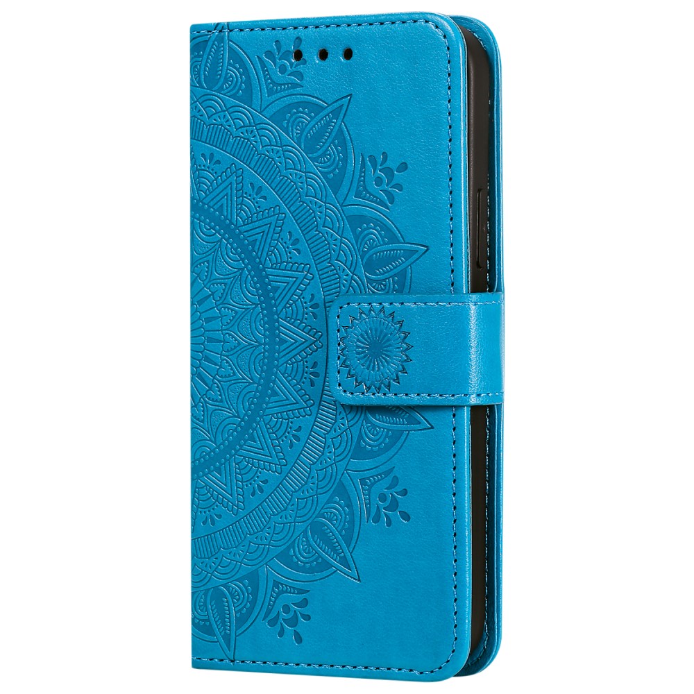  iPhone 12 / 12 Pro - Mandala Fodral - Blå