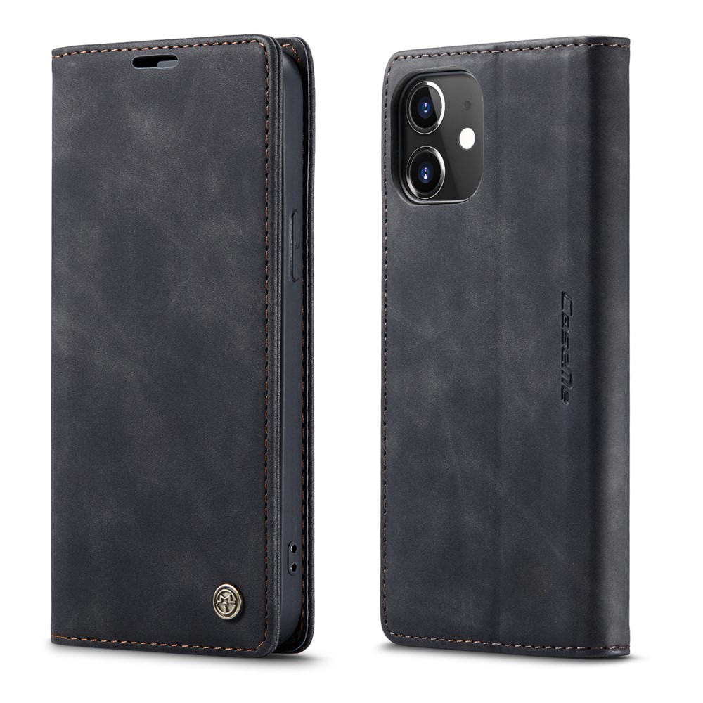 CASEME iPhone 12 / 12 Pro - CASEME Vintage Fodral - Svart