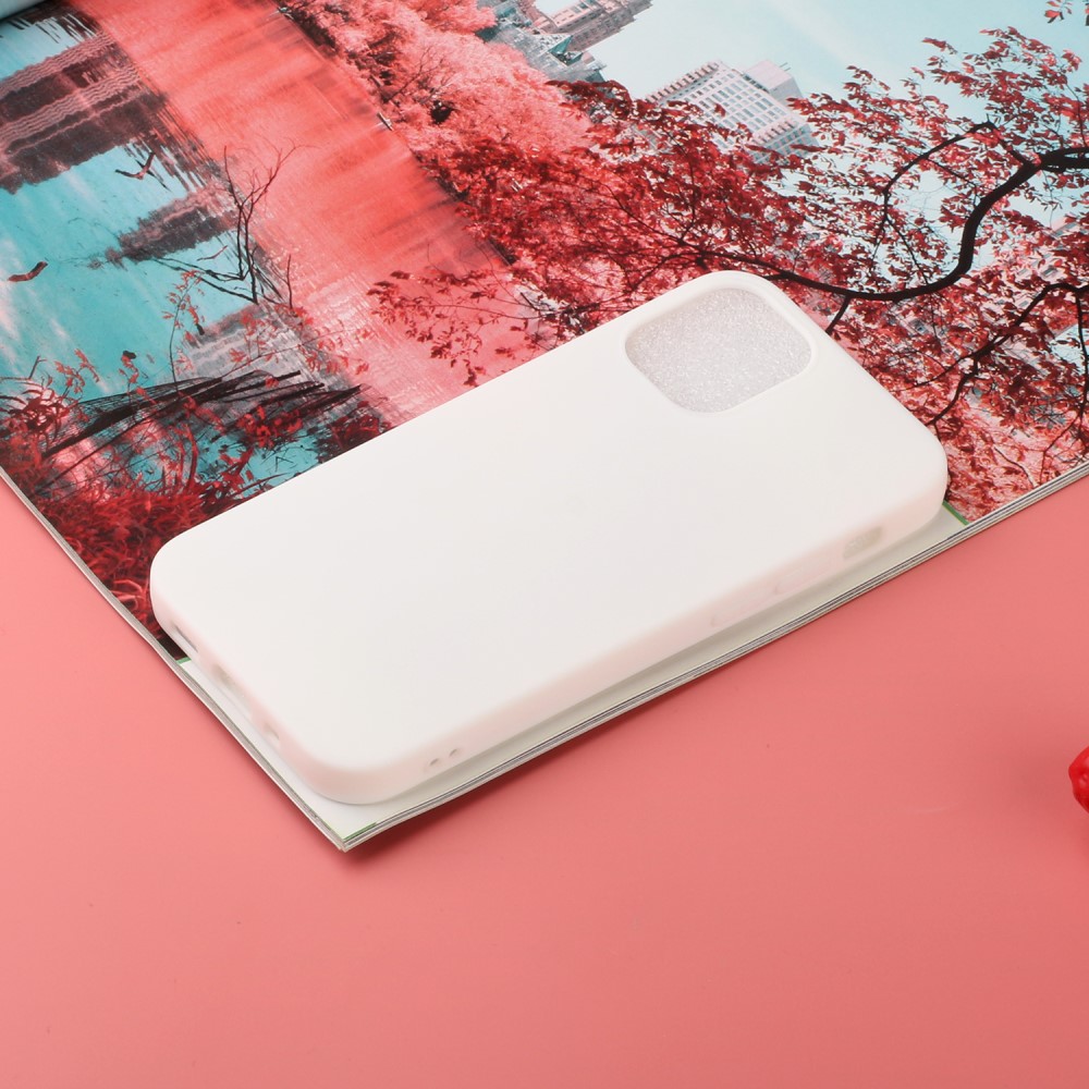  iPhone 12 / 12 Pro - Matt TPU Skal - Vit