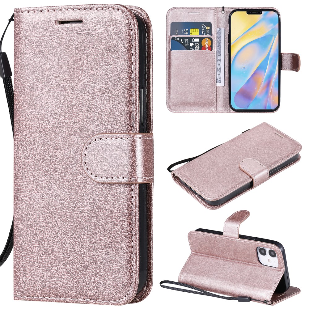  iPhone 12 Mini - Plånboksfodral - Roséguld