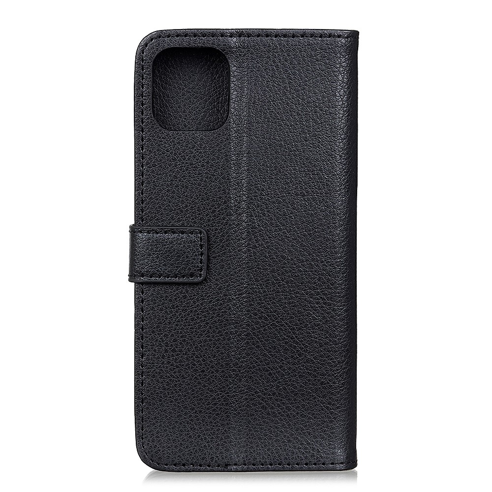  iPhone 12 Pro Max - Litchi Fodral - Svart