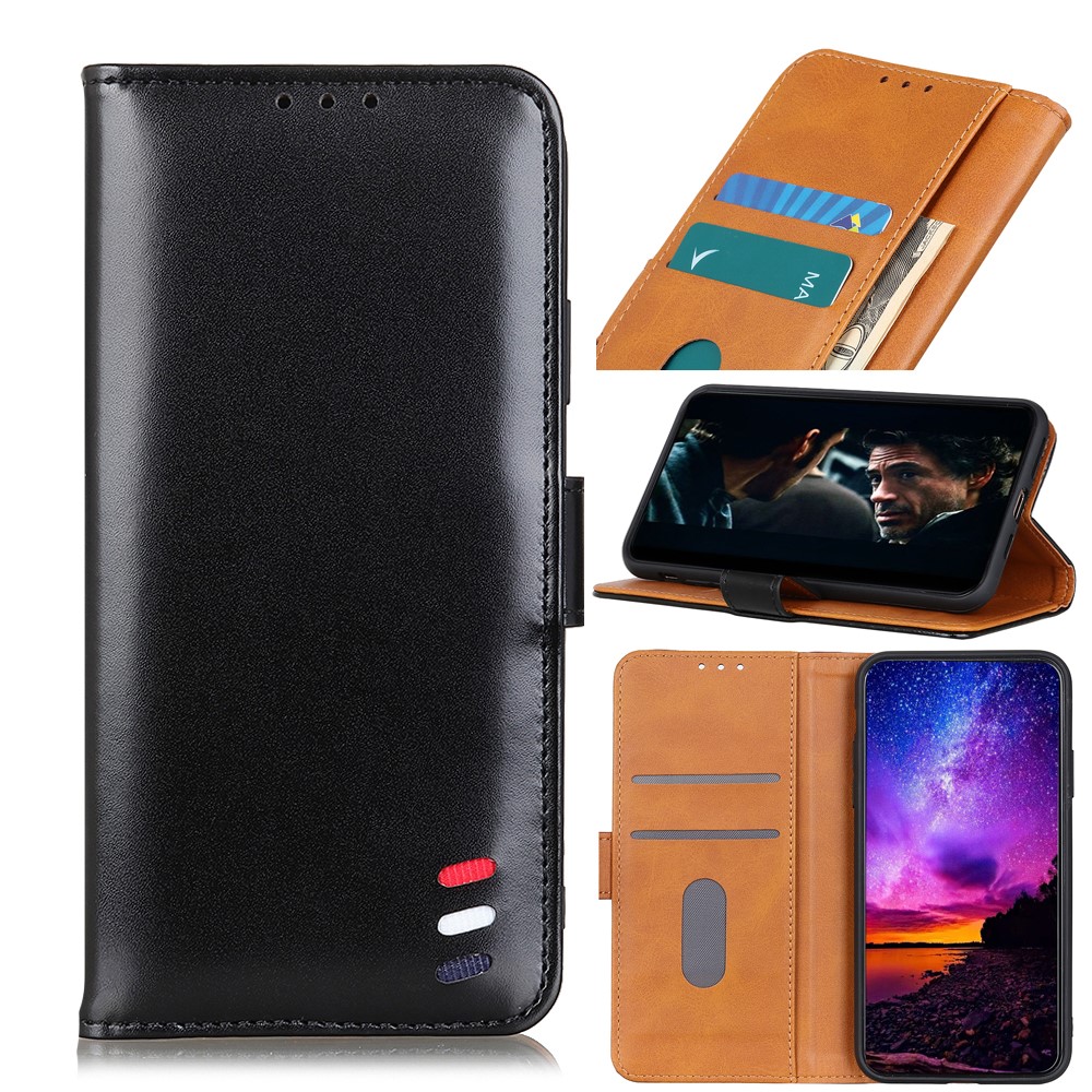  iPhone 12 Pro Max - Vintage Läder Fodral - Svart