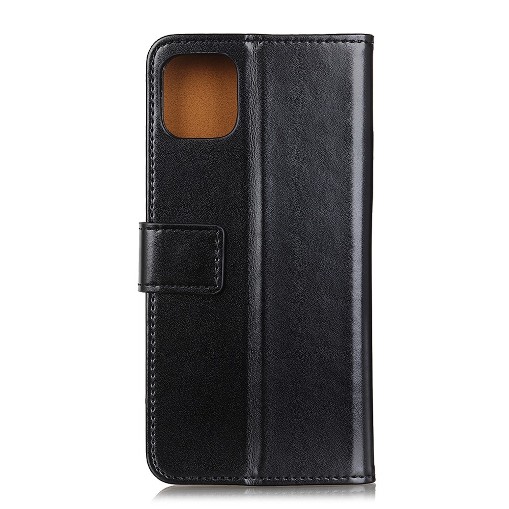  iPhone 12 Pro Max - Vintage Läder Fodral - Svart