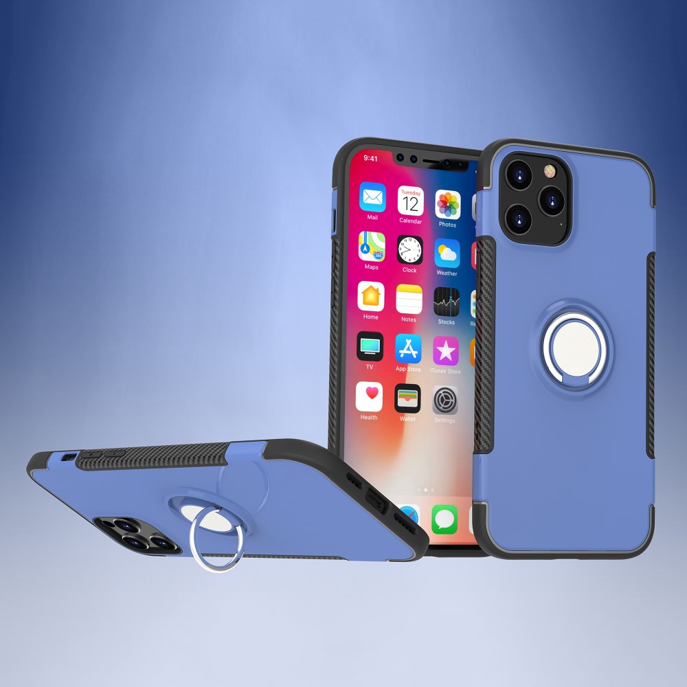  iPhone 12 Pro Max - Ring Skal - Blå
