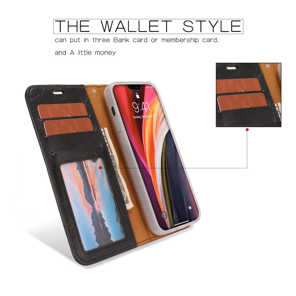  iPhone 12 Pro Max - Magnet 2in1 Skal/Fodral - Svart