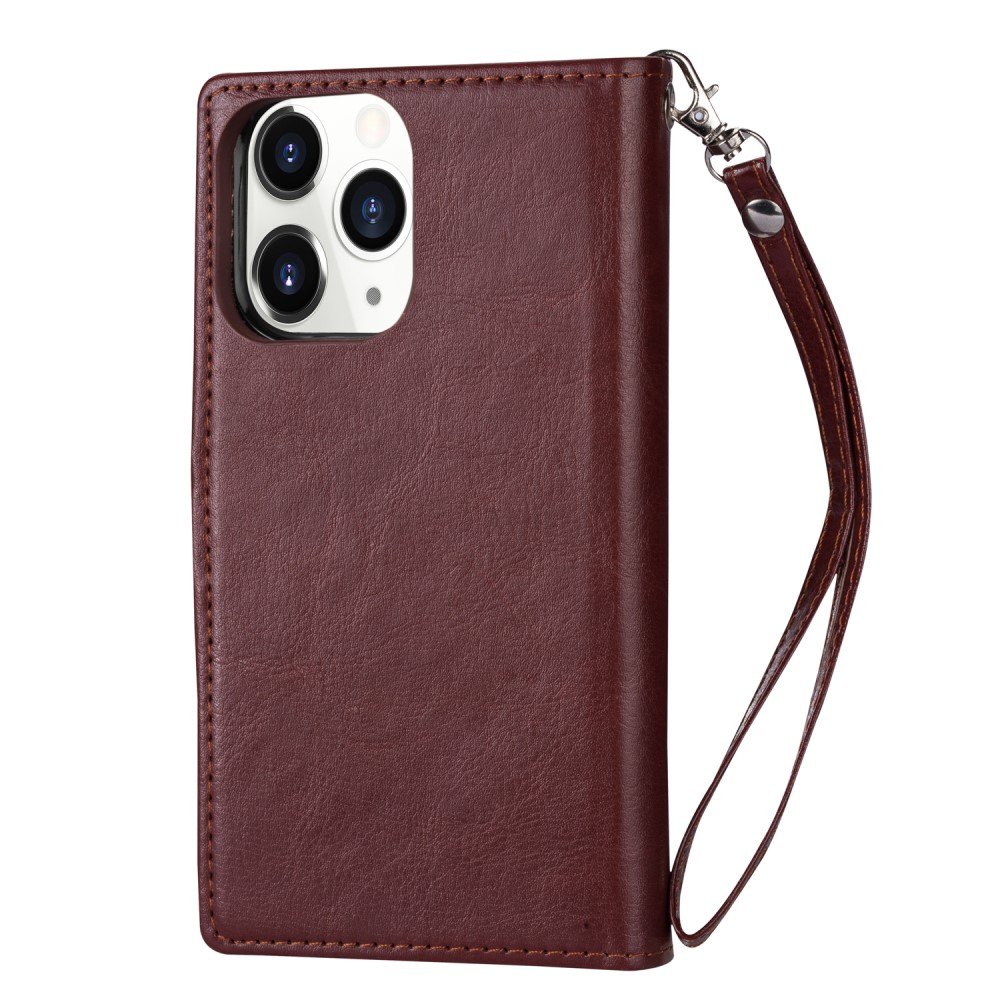 iPhone 12 Pro Max - 9-korts 2in1 Magnet/Fodral - Brun
