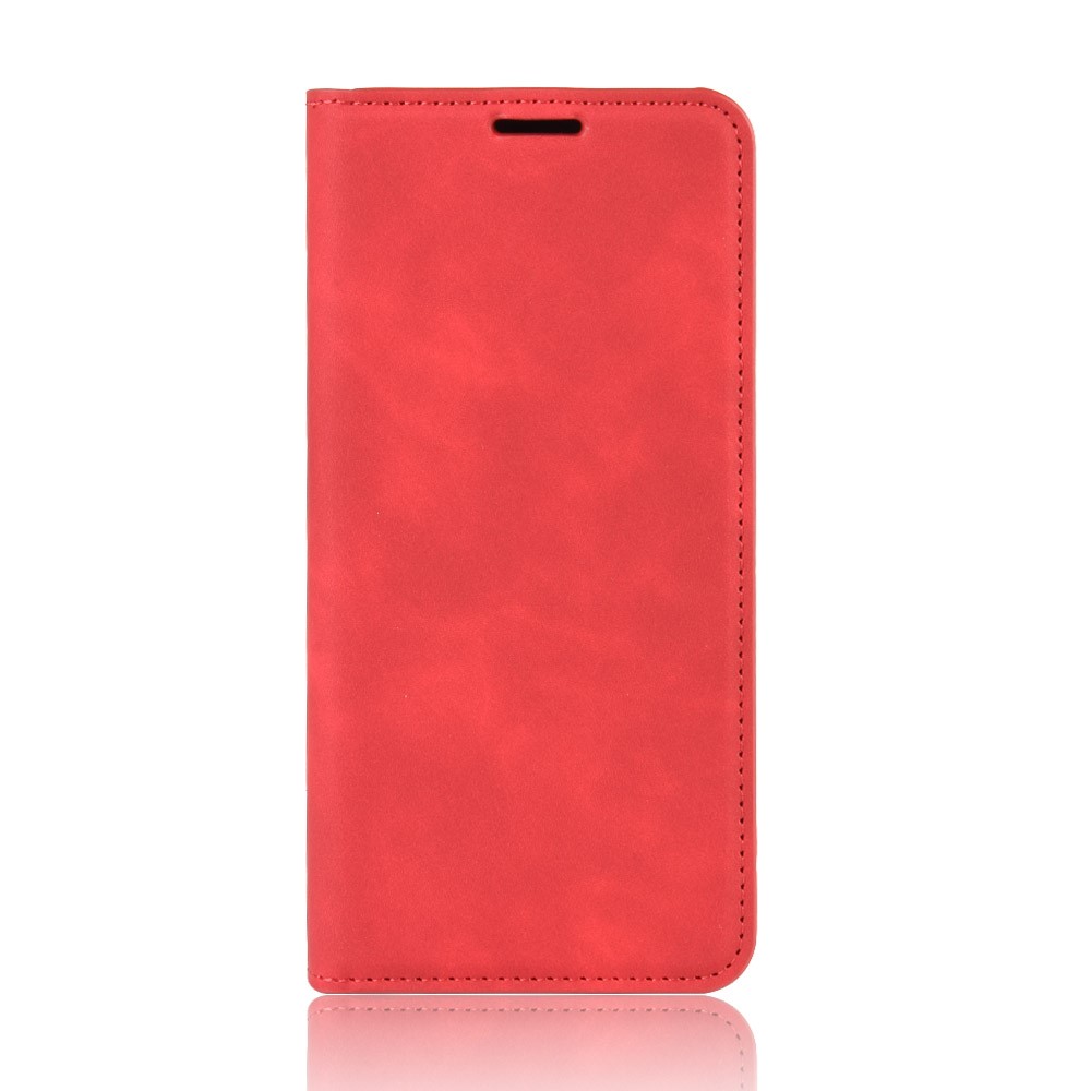  Samsung Galaxy S20 FE - Silkeslent Läderfodral - Röd