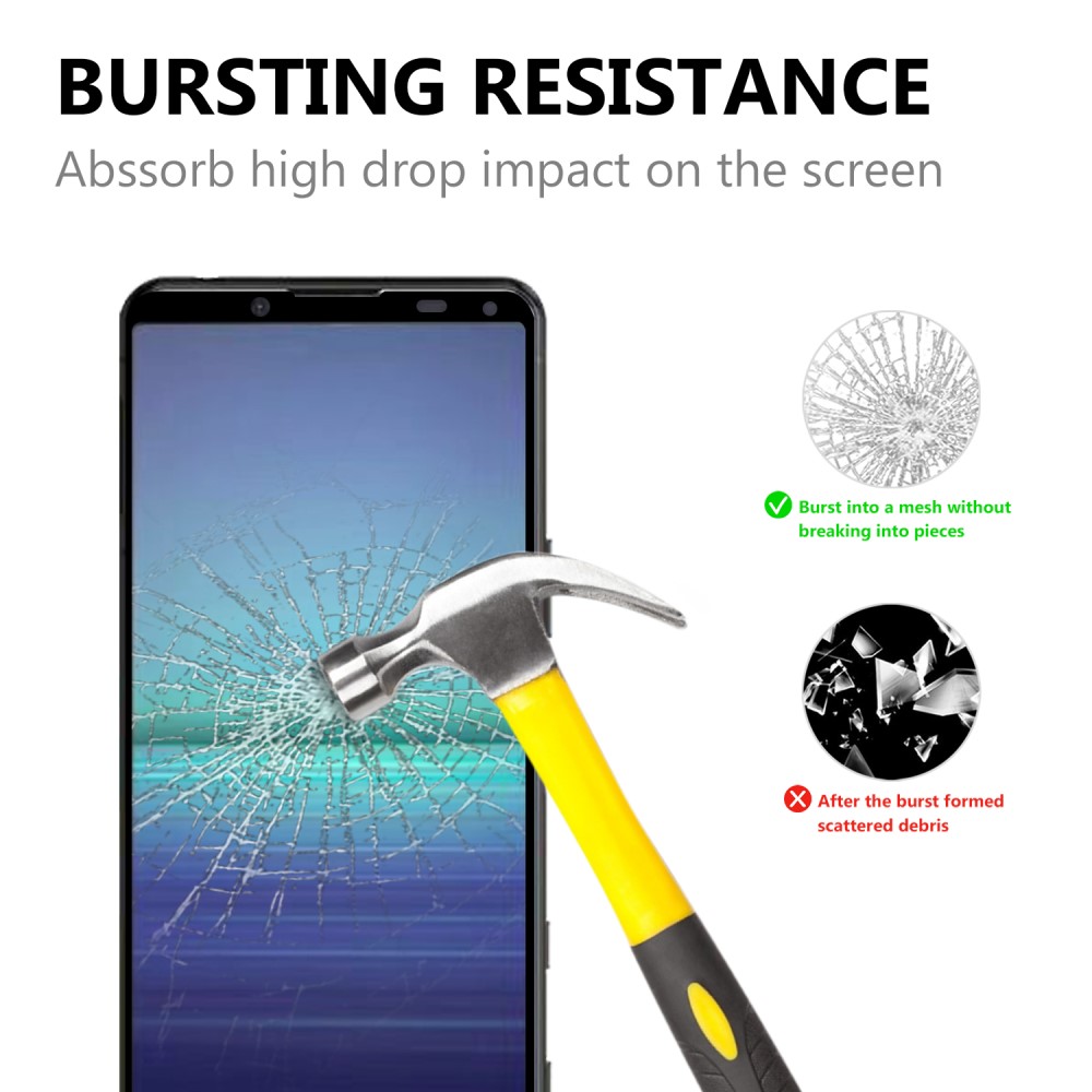  Sony Xperia 5 II - Heltäckande Skärmskydd I Härdat Glas