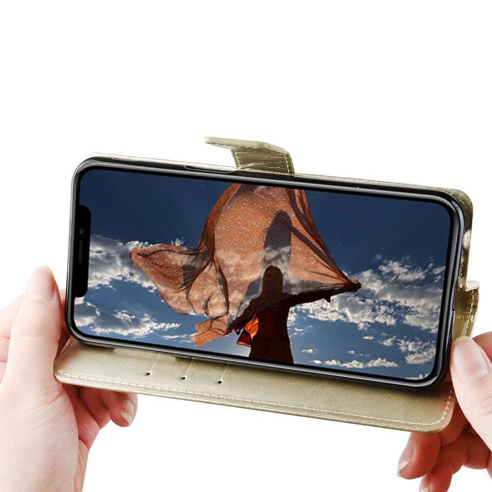  Motorola Moto G9 Play / E7 Plus - Crazy Horse Fodral - Guld