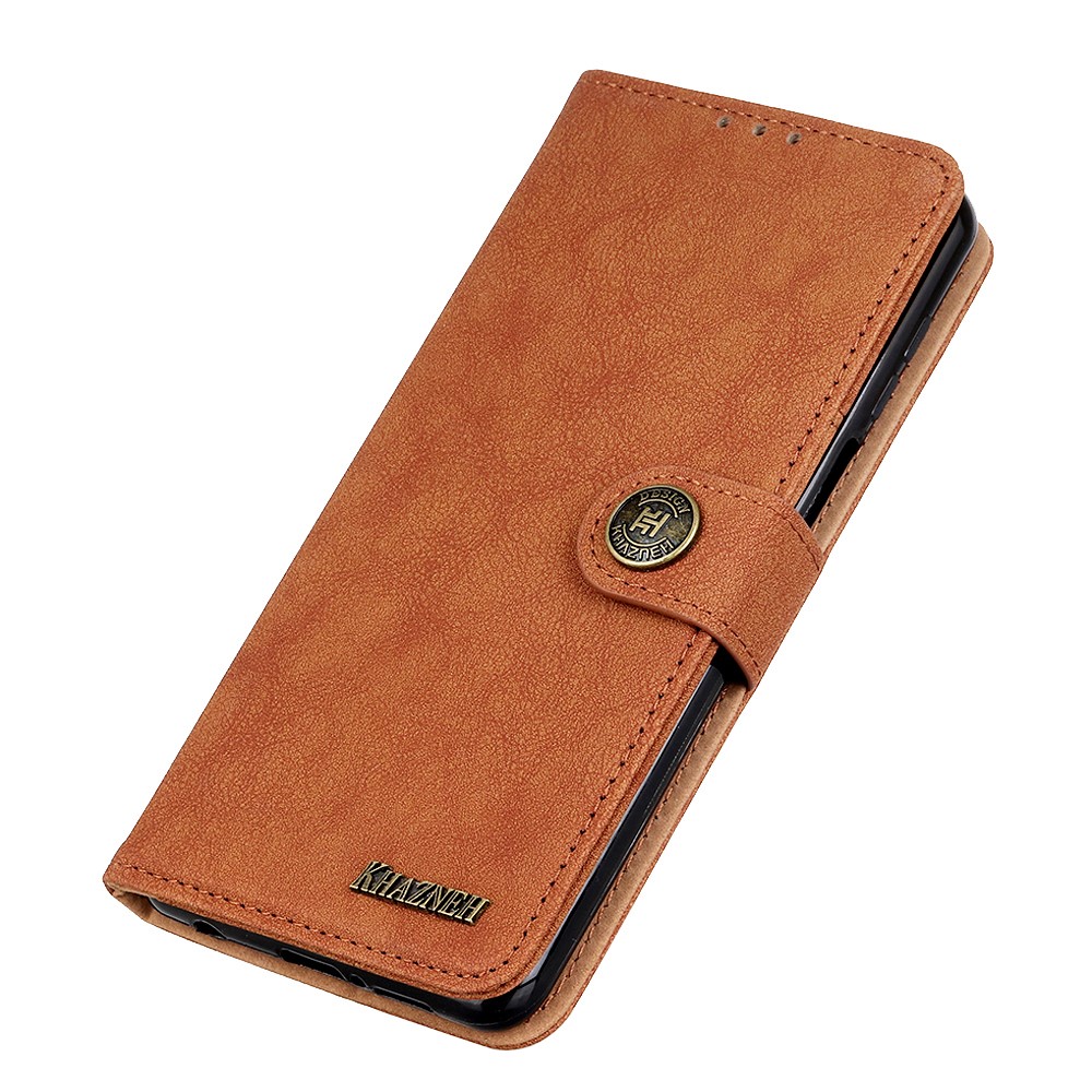 KHAZNEH Xiaomi Mi 10T / 10T Pro - KHAZNEH Retro Split Läder Fodral - Brun