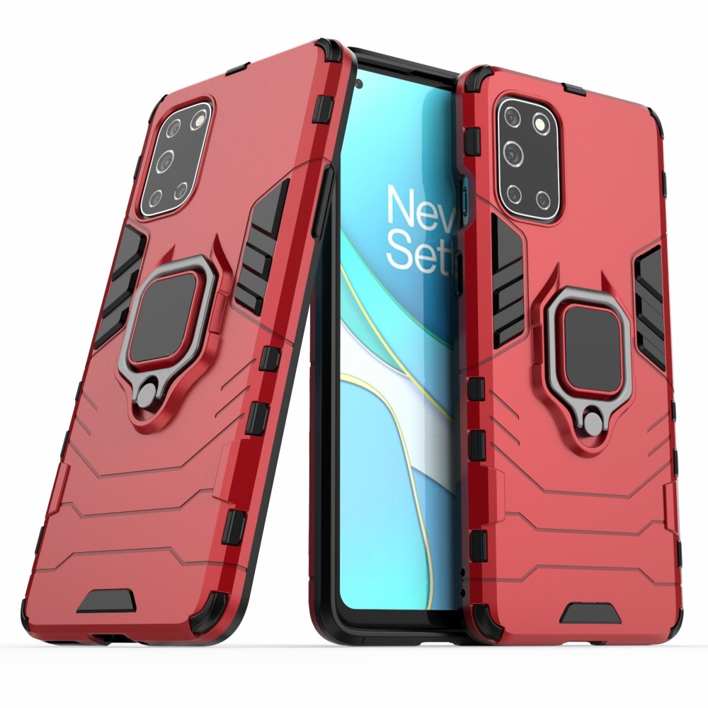  OnePlus 8T / 8T+ - Hybrid Ring Skal - Röd