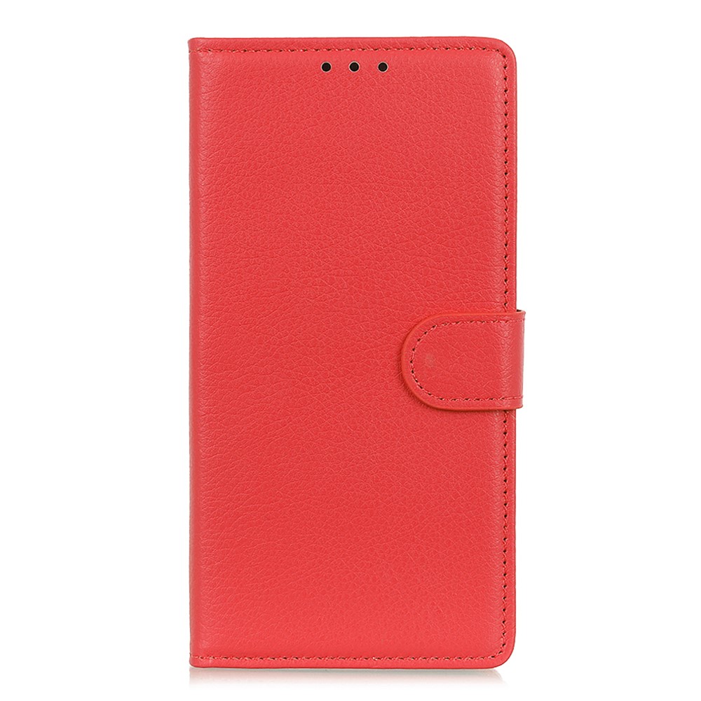  OnePlus 8T / 8T+ - Litchi Textur Fodral - Röd