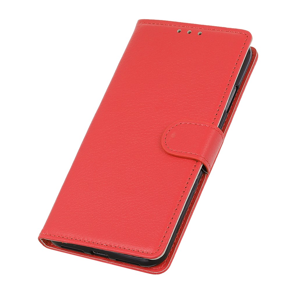  OnePlus 8T / 8T+ - Litchi Textur Fodral - Röd