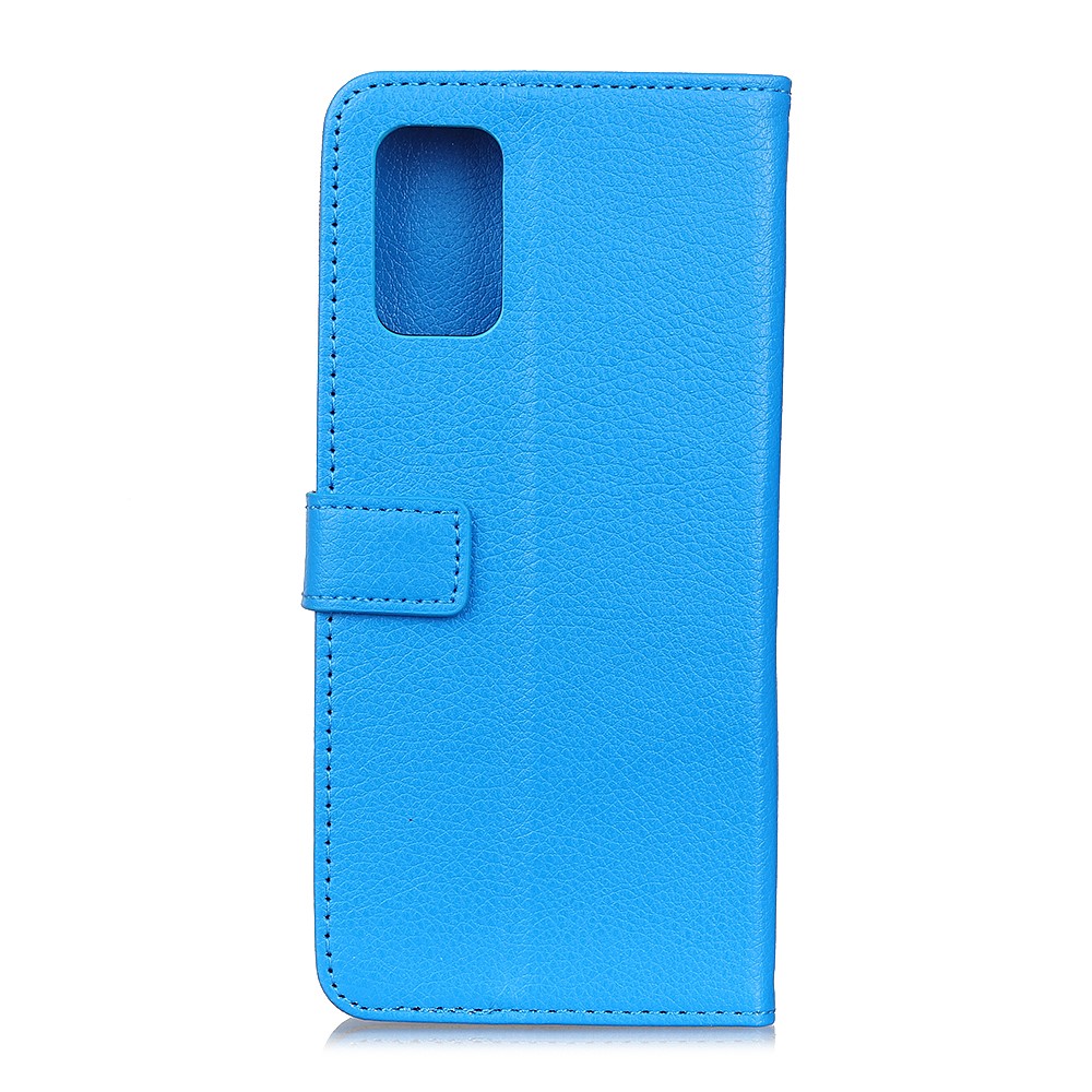  OnePlus 8T / 8T+ - Litchi Läder Fodral - Blå