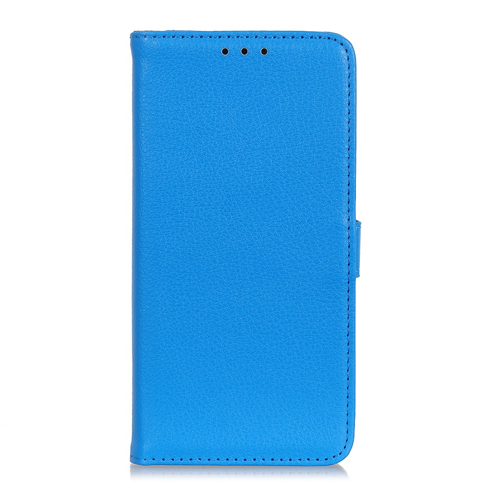  OnePlus 8T / 8T+ - Litchi Läder Fodral - Blå