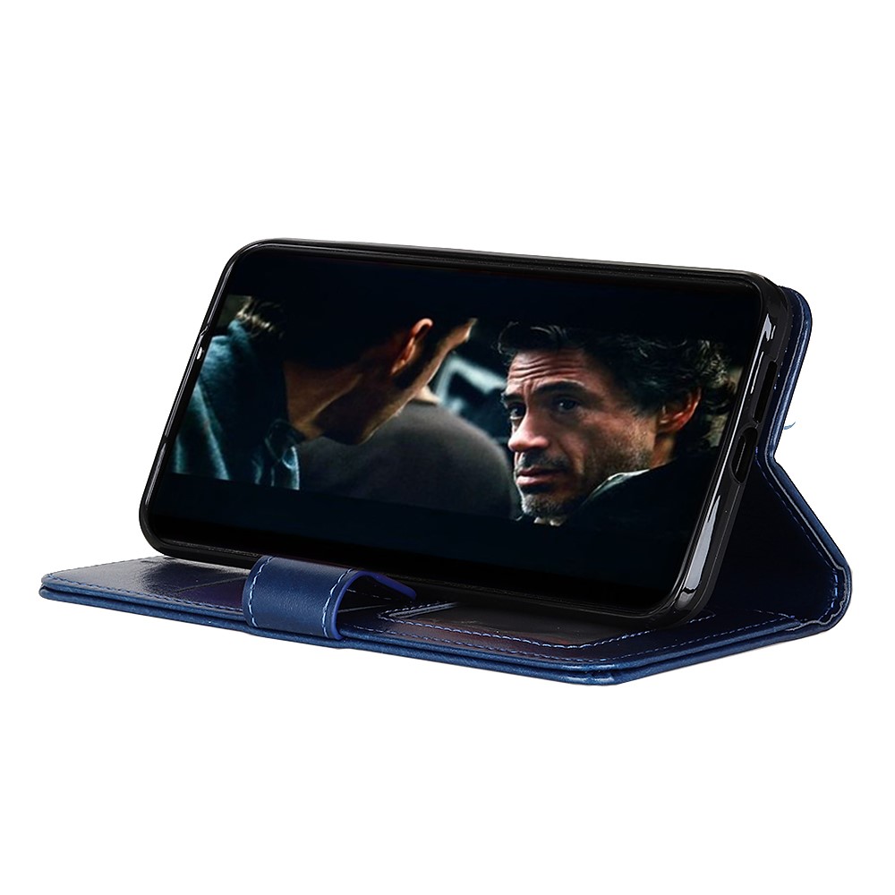  Samsung Galaxy A42 - Crazy Horse Fodral - Blå