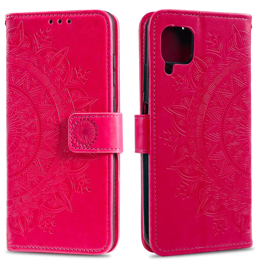 Samsung Galaxy A42 - Mandala Läder Fodral - Rosa