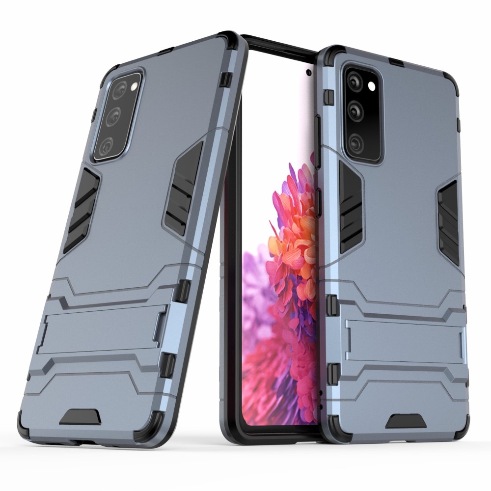  Samsung Galaxy S20 FE - Hybrid Skal med Kickstand - Blå