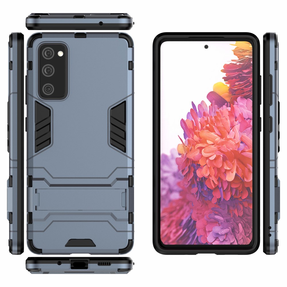  Samsung Galaxy S20 FE - Hybrid Skal med Kickstand - Blå
