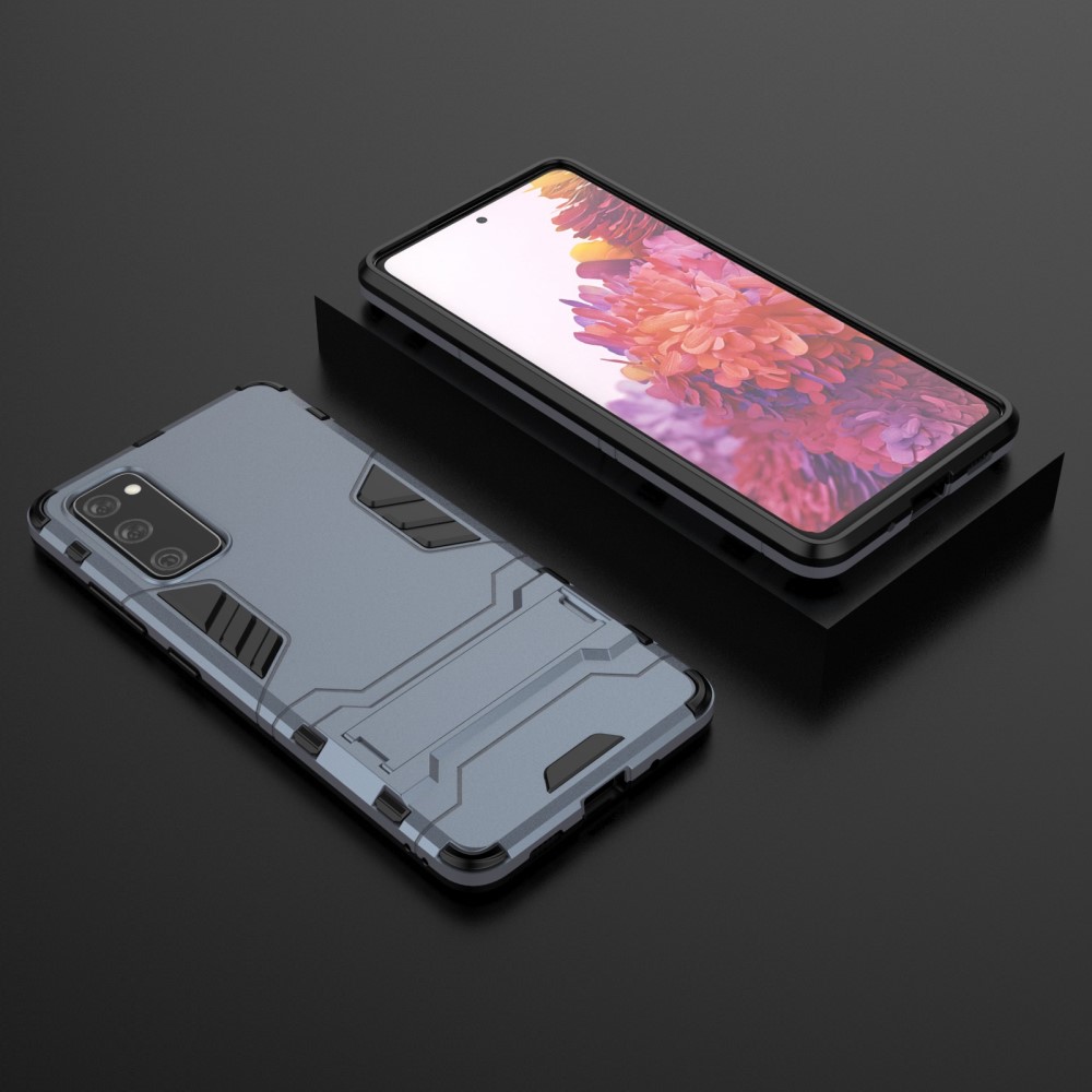  Samsung Galaxy S20 FE - Hybrid Skal med Kickstand - Blå