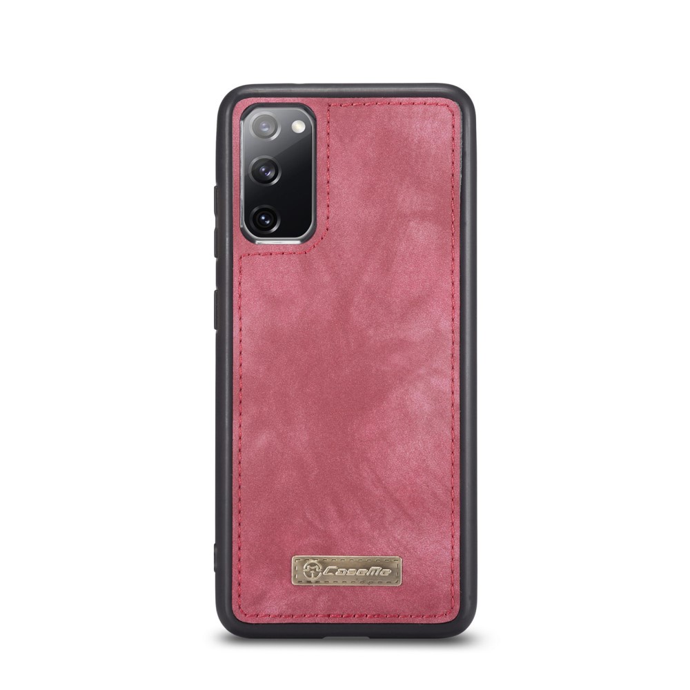 CASEME Samsung Galaxy S20 FE - CASEME 2-i-1 Magnet Skal/Fodral - Röd