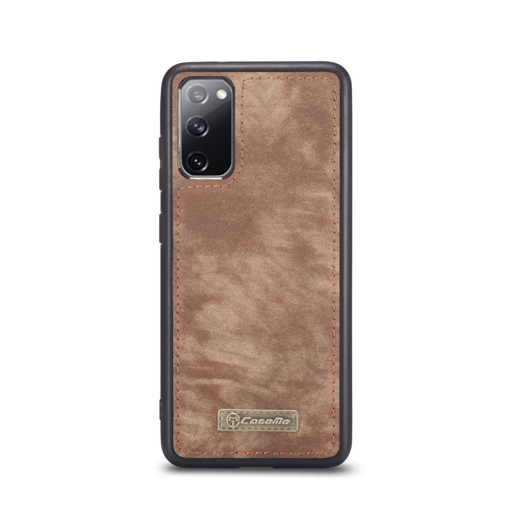 CASEME Samsung Galaxy S20 FE - CASEME 2-i-1 Magnet Skal/Fodral - Brun