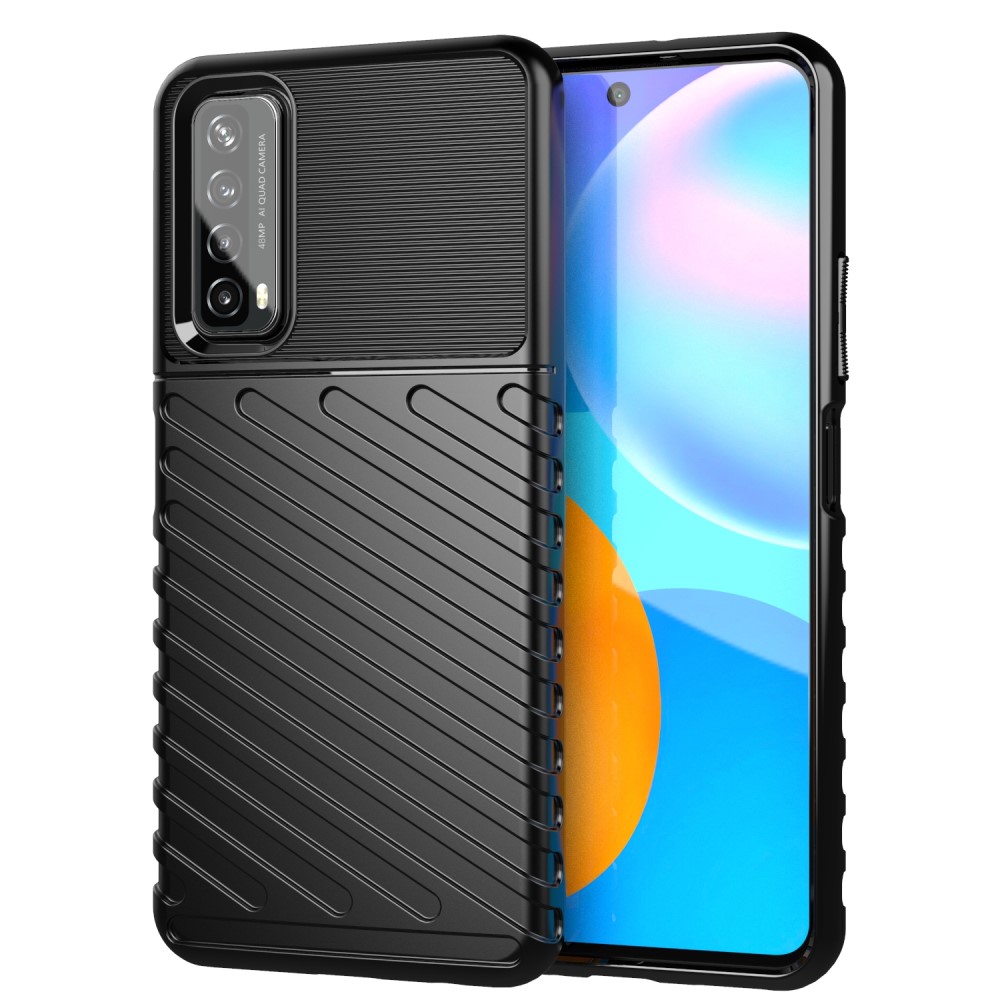  Huawei P Smart (2021) - Twill Textur Skal - Svart