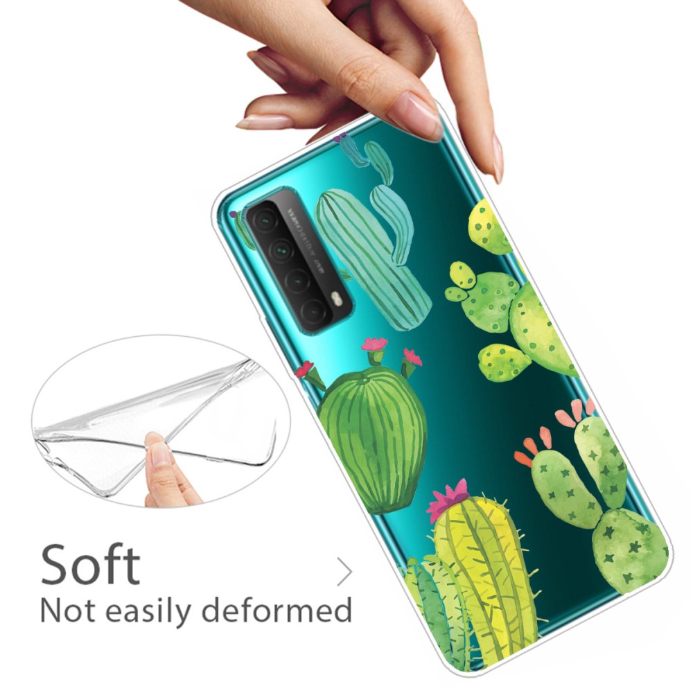  Huawei P Smart (2021) - Skal Med Tryck - Cactus