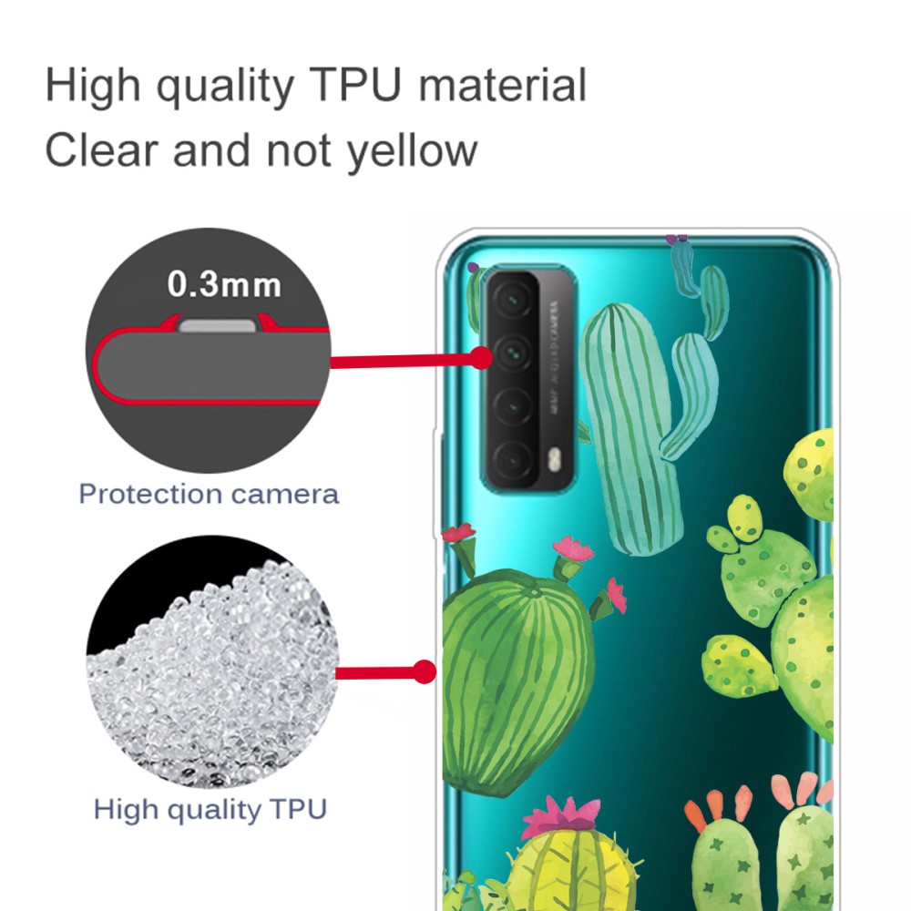  Huawei P Smart (2021) - Skal Med Tryck - Cactus