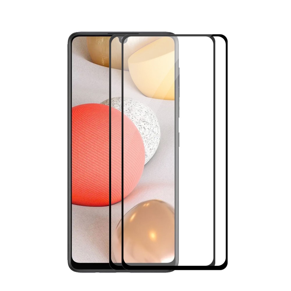 ENKAY Samsung Galaxy A42 5G - ENKAY 2-PACK Heltäckande Skärmskydd