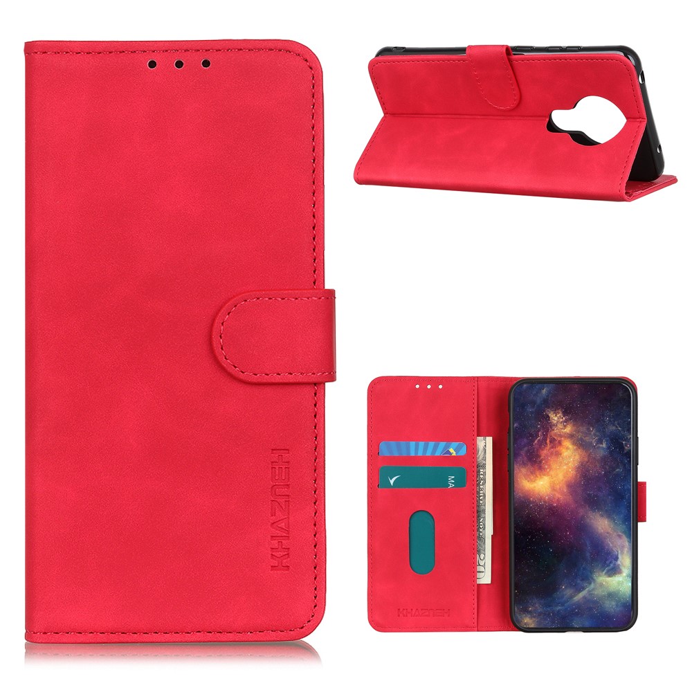 KHAZNEH Nokia 3.4 - KHAZNEH Retro Fodral - Röd