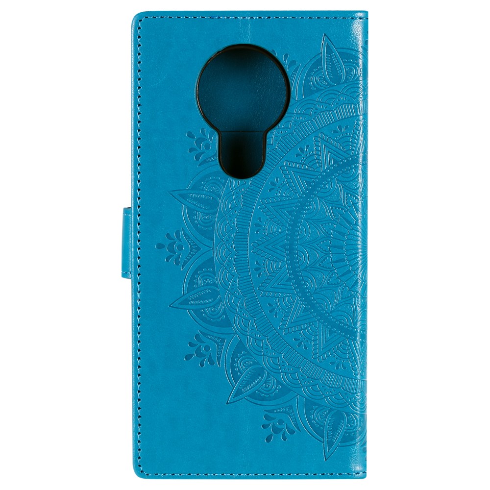  Nokia 3.4 - Mandala Läder Fodral - Blå