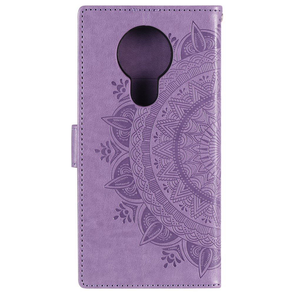  Nokia 3.4 - Mandala Läder Fodral - Lila