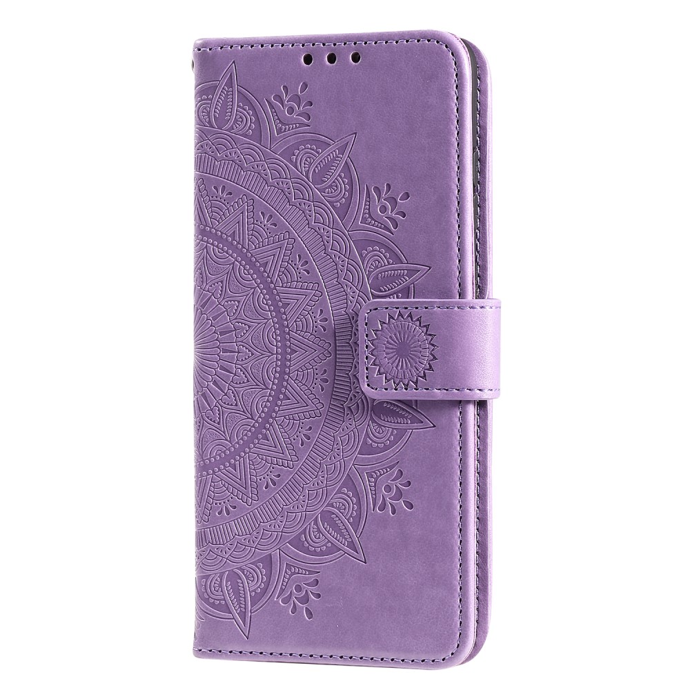  Nokia 3.4 - Mandala Läder Fodral - Lila