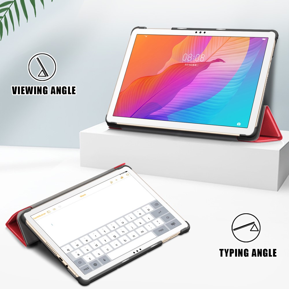  Huawei MatePad T 10 / T 10s - Tri-Fold Fodral - Röd
